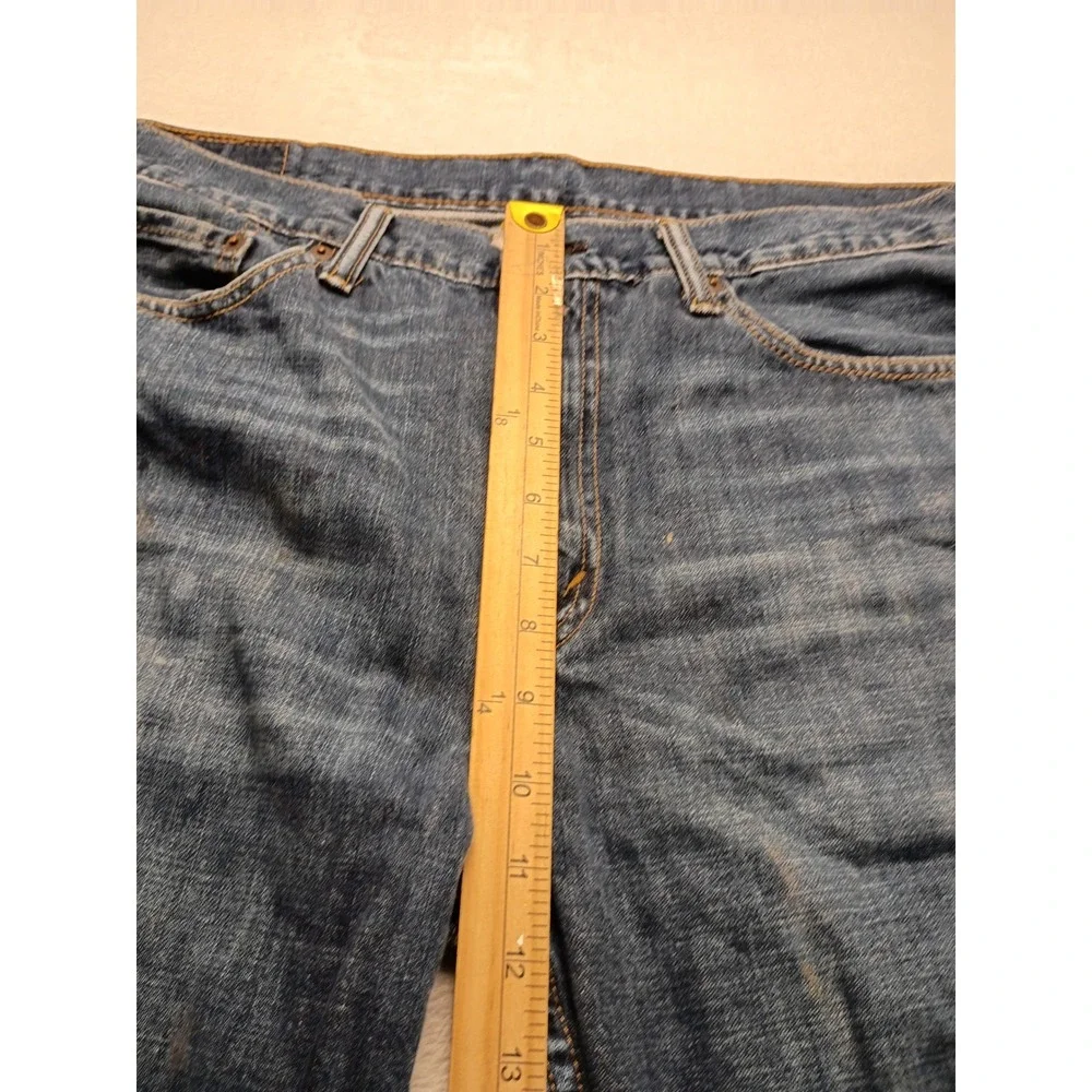 Levis 514 Straight Fit Men's Blue Denim Jeans 36x30 Medium Wash Casual Wear